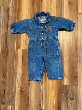 Harley Davidson Baby Denim Coveralls